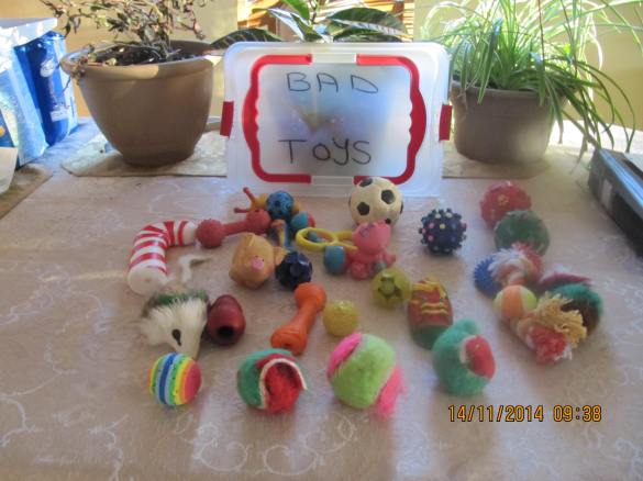 assorted bad toys, soft vinyl, foam, rubber